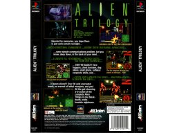 Alien Trilogy PS1 NTSC back  1/2