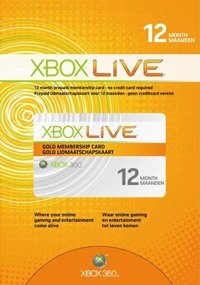 Xbox 360 - 12mdr. Live Gold (EU)