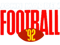 John Madden Football '92 (SMD)   © EA 1991    1/1