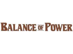 Balance Of Power (AMI)   © Mindscape 1987    1/1