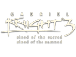 Gabriel Knight 3: Blood Of The Sacred, Blood Of The Damned (PC)   © Sierra 1999    1/1