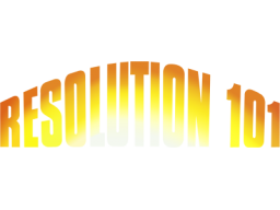 Resolution 101 (AMI) &nbsp; &copy; Millennium 1990 &nbsp;  1/1