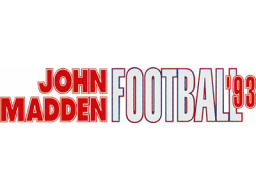 John Madden Football '93 (SMD)   © EA 1992    1/1