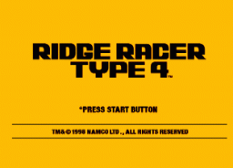 Ridge Racer Type 4 (PS1)   © Namco 1998    1/3