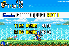 Sonic Advance   © Sega 2001   (GBA)    3/10