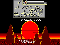 Lord Of The Sword (SMS)   © Sega 1989    1/3