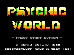 Psychic World (SMS)   © Sega 1991    1/3