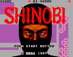 Shinobi (SMS)   © Sega 1988    1/9
