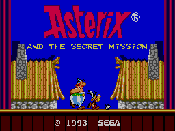 Astrix And The Secret Mission   © Sega 1993   (SMS)    1/2