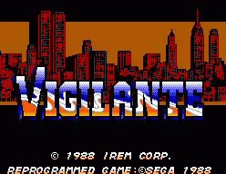 Vigilante (SMS)   © Sega 1988    1/3