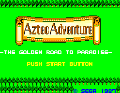 Aztec Adventure (SMS)   © Sega 1987    1/3