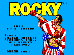 Rocky (1987) (SMS)   © Sega 1987    1/3