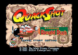 QuackShot (SMD)   © Sega 1991    1/3