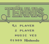 Tennis (1989) (GB)   © Nintendo 1989    1/3