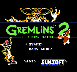 Gremlins 2: The New Batch (NES)   © SunSoft 1990    1/3