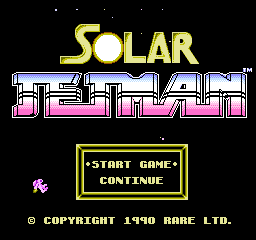 Solar Jetman: Hunt For The Golden Warpship (NES)   © Tradewest 1990    1/3