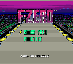 F-Zero (SNES)   © Nintendo 1990    1/4