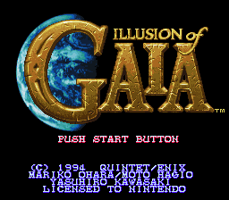 Illusion Of Gaia   © Enix 1993   (SNES)    1/6