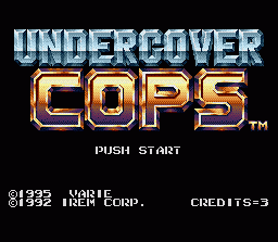 Undercover Cops (SNES)   © Varie 1995    1/3