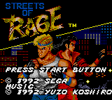 Streets Of Rage (GG)   © Sega 1992    1/3