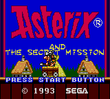 Astrix And The Secret Mission   © Sega 1993   (GG)    1/3