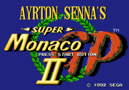 Super Monaco GP II (SMD)   © Sega 1992    1/3