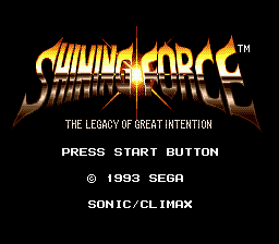Shining Force (SMD)   © Sega 1992    1/4
