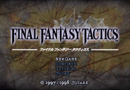 Final Fantasy Tactics (PS1)   © Square 1997    1/3