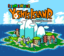 Super Mario World 2: Yoshi's Island   © Nintendo 1995   (SNES)    1/3