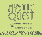 Mystic Quest (GB)   © Square 1991    1/3