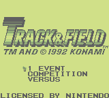 Track & Field (GB)   © Konami 1992    1/3