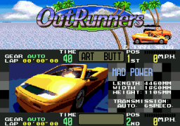 Out Runners (SMD)   ©  1994    1/4