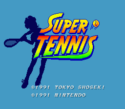 Super Tennis (SNES)   © Nintendo 1991    1/4