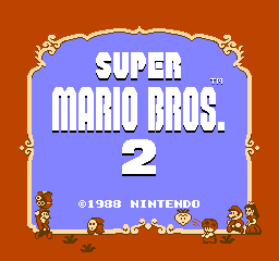 Super Mario Bros. 2 (NES)   © Nintendo 1988    1/3