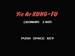 Yie Ar Kung-Fu (MSX)   ©  1985    1/2
