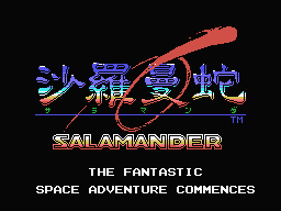 Salamander   © Imagine 1988   (MSX)    1/2