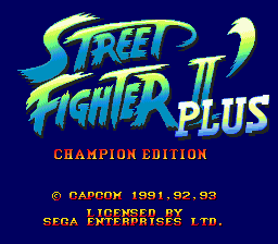 Street Fighter II': Special Champion Edition (SMD)   © Capcom 1993    1/3