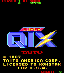 Super Qix (ARC)   © Taito 1987    1/4