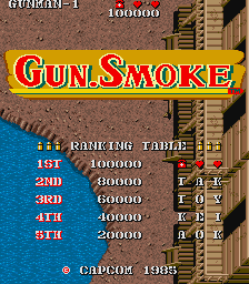Gun Smoke (ARC)   © Capcom 1985    1/4
