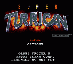 Super Turrican (SNES)   © Seika 1993    1/3