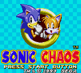 Sonic The Hedgehog Chaos (GG)   © Sega 1993    1/3