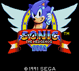 Sonic The Hedgehog   © Tiger 1992   (GG)    1/3