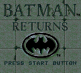 Batman Returns (GG)   © Sega 1992    1/3
