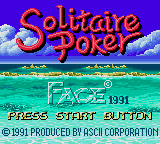 Solitaire Poker (GG) &nbsp; &copy; Face 1991 &nbsp;  1/1