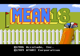 Mean 18 Ultimate Golf (7800)   © Atari Corp. 1989    1/6