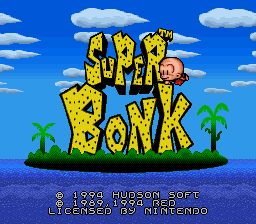 Super Bonk (SNES)   © Hudson 1994    1/3