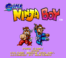 Super Ninja Boy (SNES)   © Culture Brain 1991    1/3
