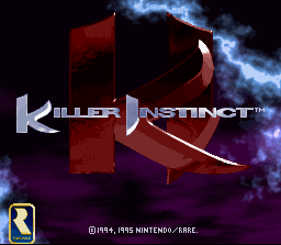 Killer Instinct   © Nintendo 1995   (SNES)    1/7