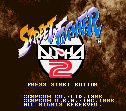 Street Fighter Alpha 2 (SNES)   © Capcom 1996    1/5