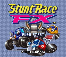 Stunt Race FX   © Nintendo 1994   (SNES)    1/3